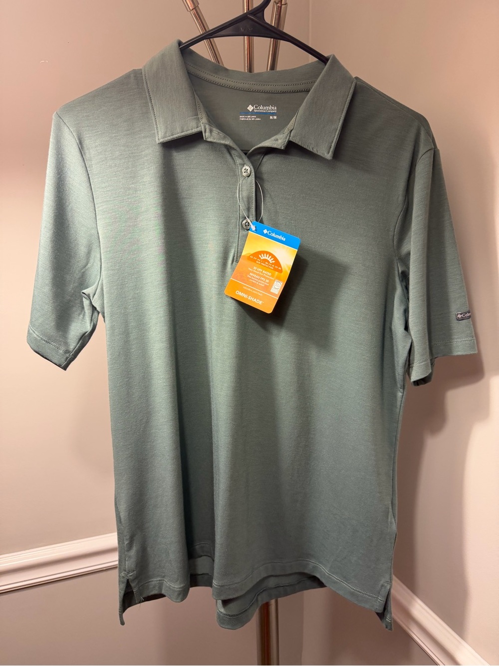 Columbia boy’s Short-Sleeve Polo Shirt - Sage Green